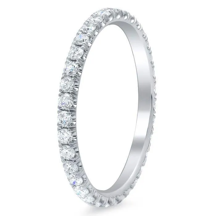 0.50 cttw Ultra-Thin Diamond Pave Eternity Band