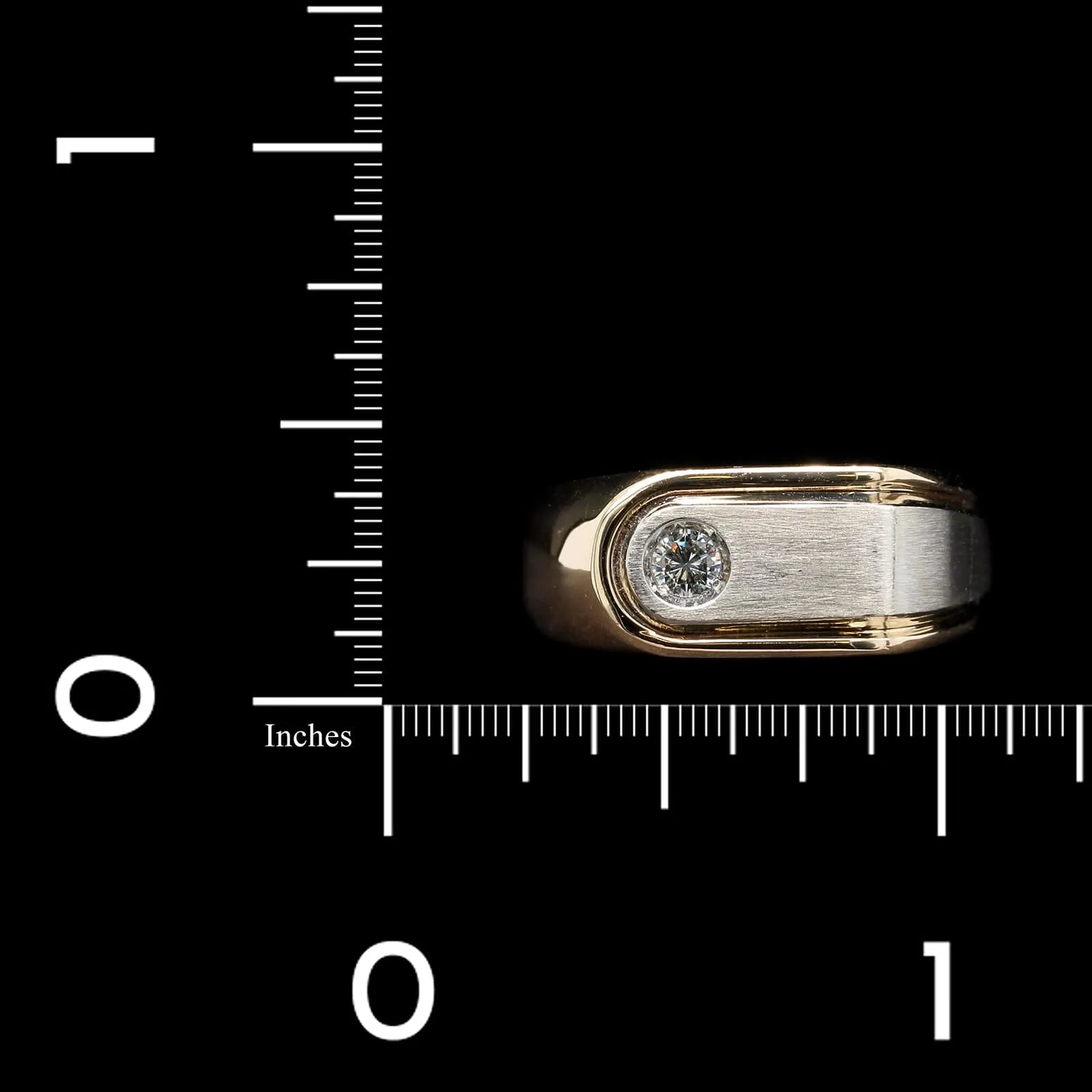 14K Two-Tone Gold Estate Diamond Ring
