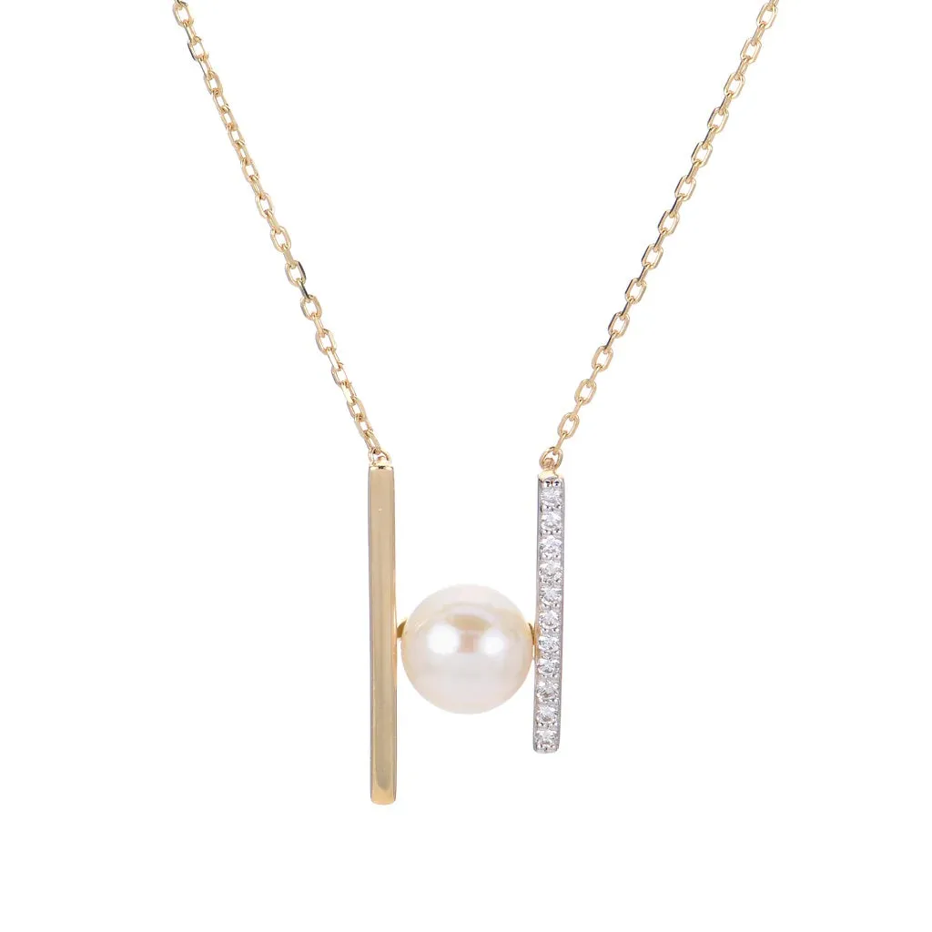 14KT Yellow Gold Freshwater Pearl Necklace