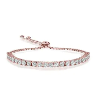 18K Rose Gold Plated 4mm Bolo Bracelet