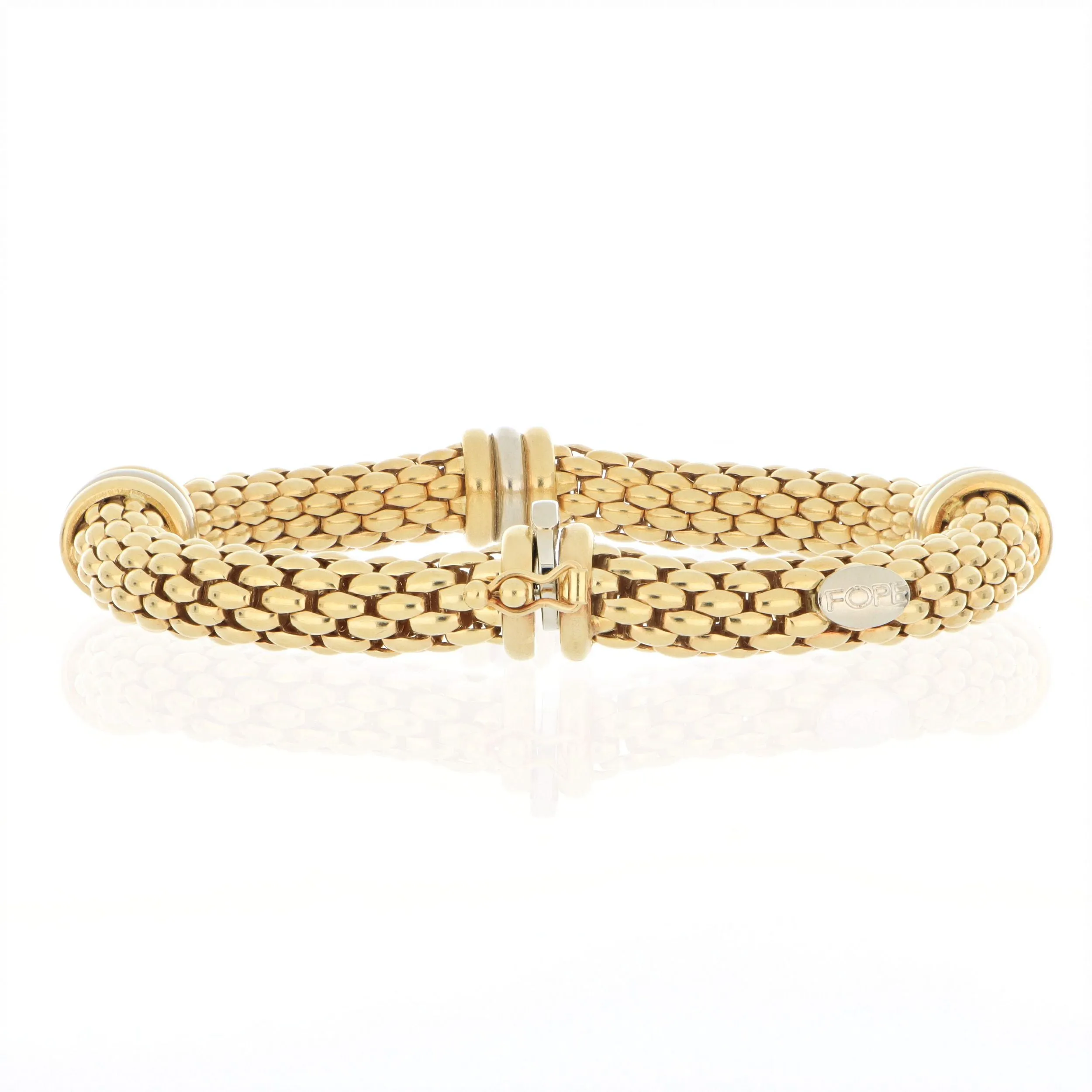 18k Two-tone Flexible Bracelet