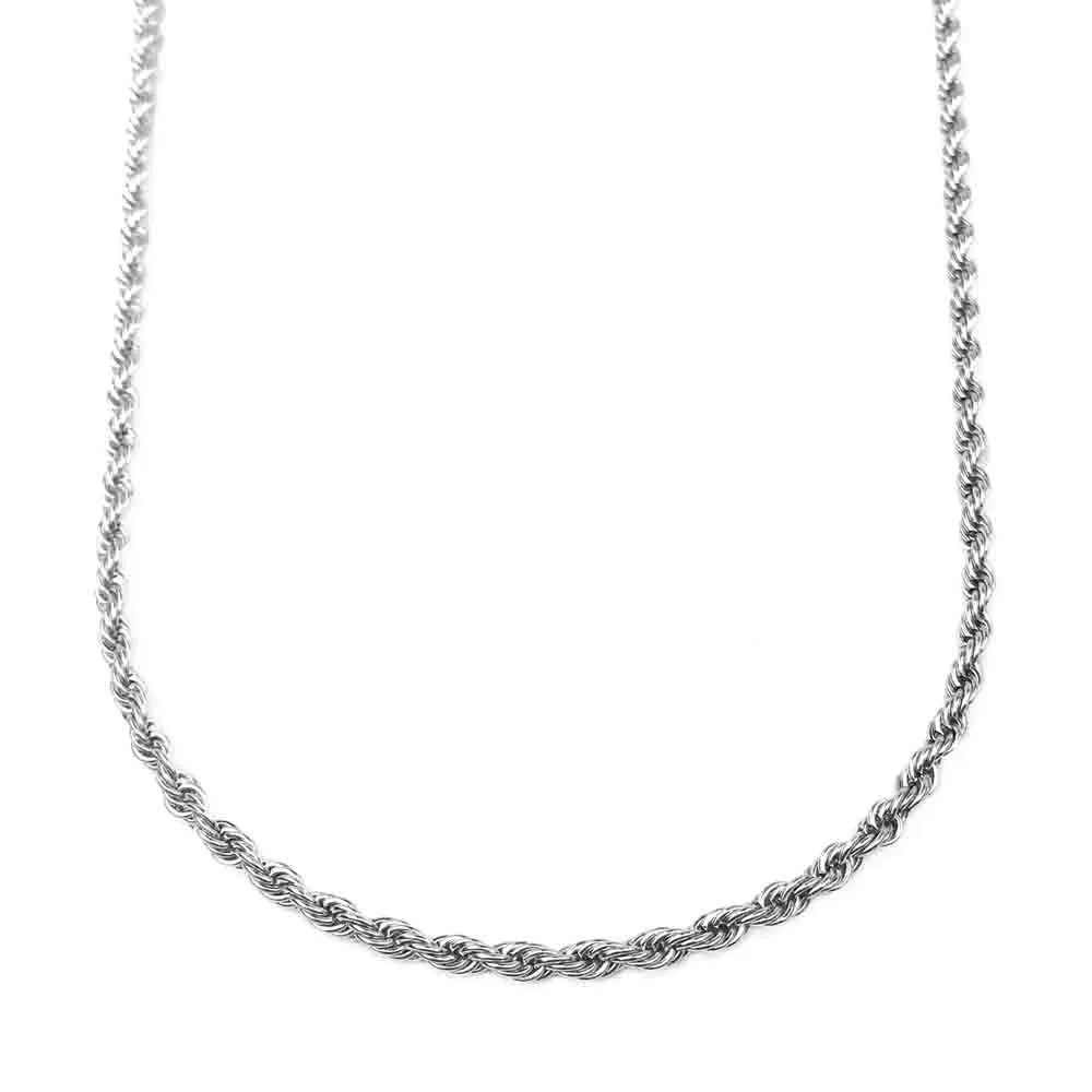 3.0 mm Antiqued Stainless Steel Rope Chain | #C5503