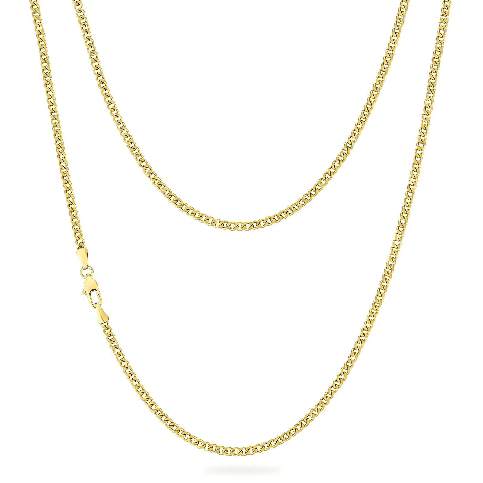3mm Miami Cuban Link Chain in 14K Gold