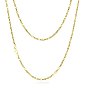 3mm Miami Cuban Link Chain in 14K Gold
