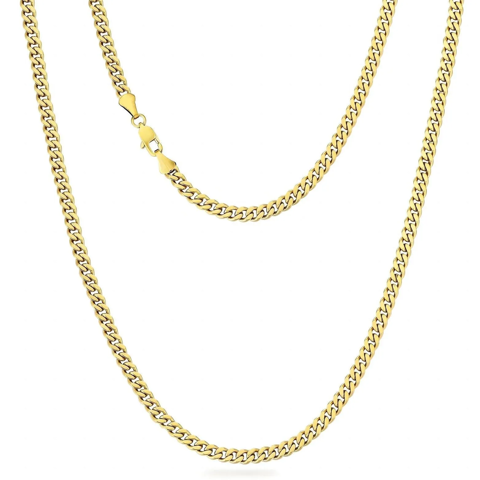 4mm Miami Cuban Link Chain in 14K Gold