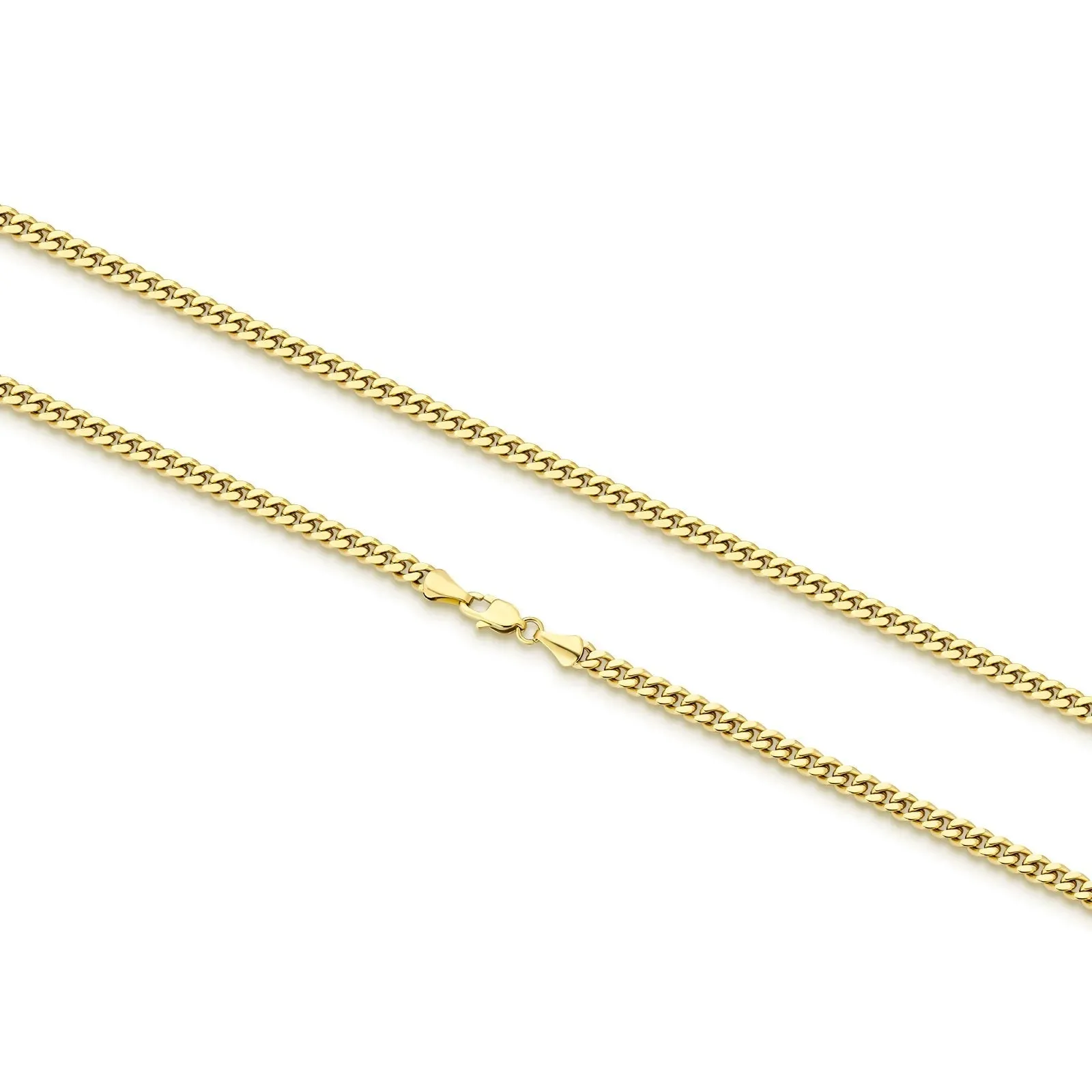 4mm Miami Cuban Link Chain in 14K Gold