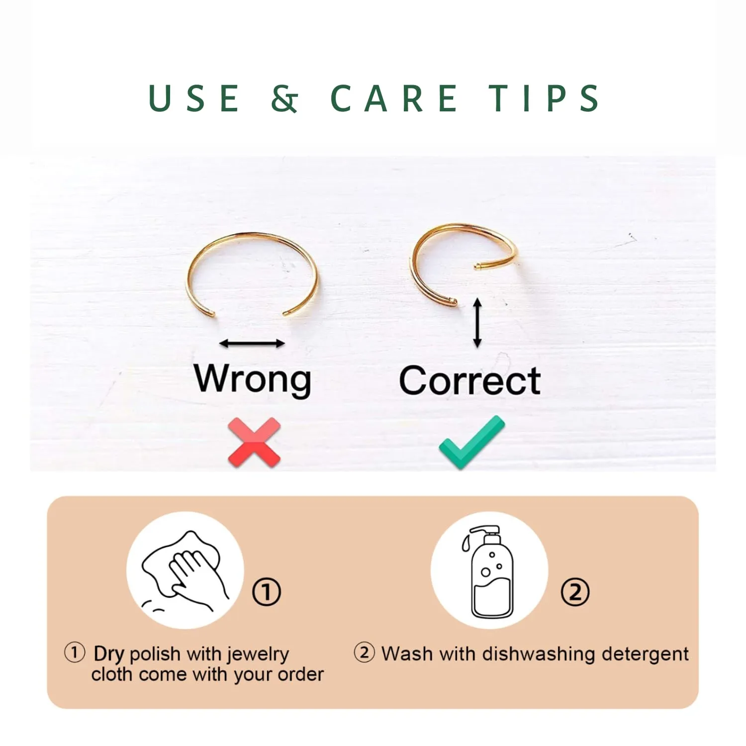 925 Sterling Silver Small Thin 20G Nose Ring Hoop for Women Men, USA Handmade Nose Piercing Jewelry, Adjustable 6mm - 7mm