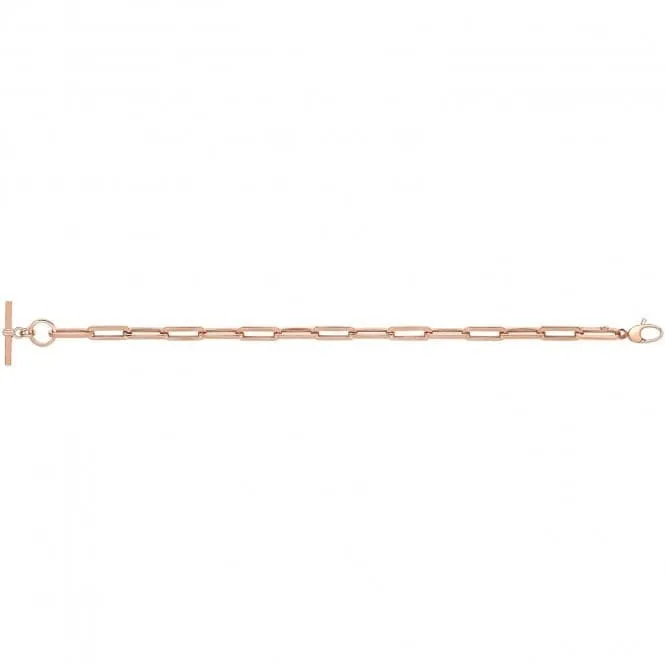 9ct Rose Gold Hollow Bracelet NK449B