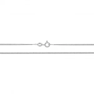 9ct White Gold Close Curb Chain CH161W