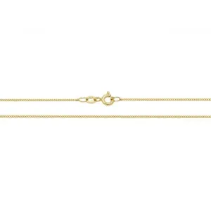 9CT Yellow Gold Close Curb Chain CH160