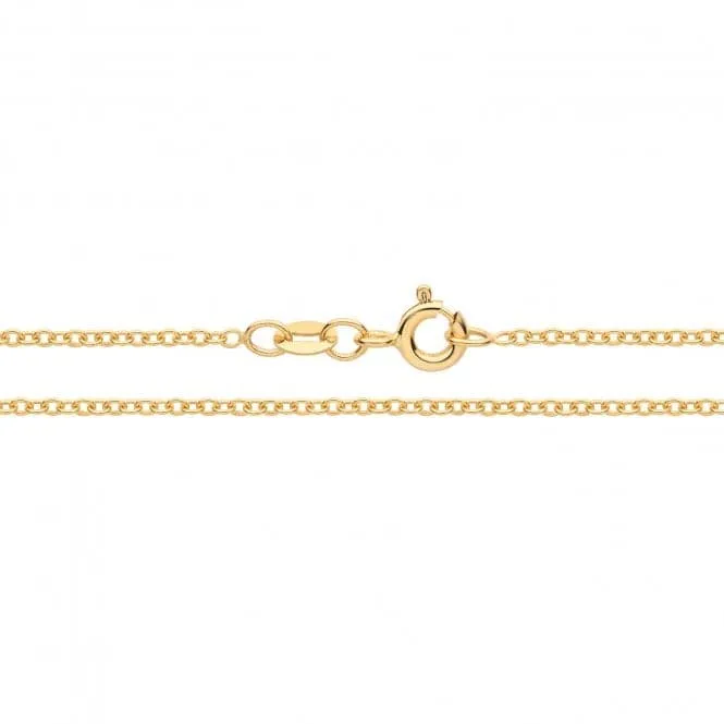 9ct Yellow Gold Rolo Chain Necklace CH562