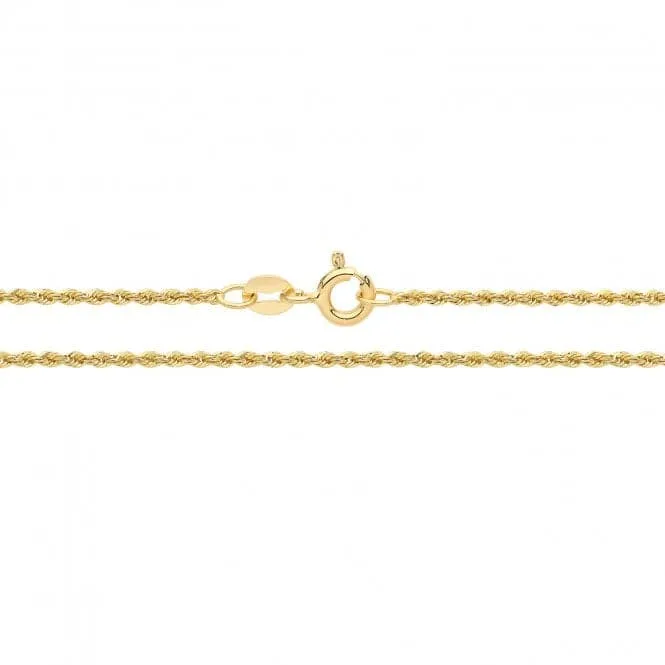 9ct Yellow Gold Solid Rope Chain CH560