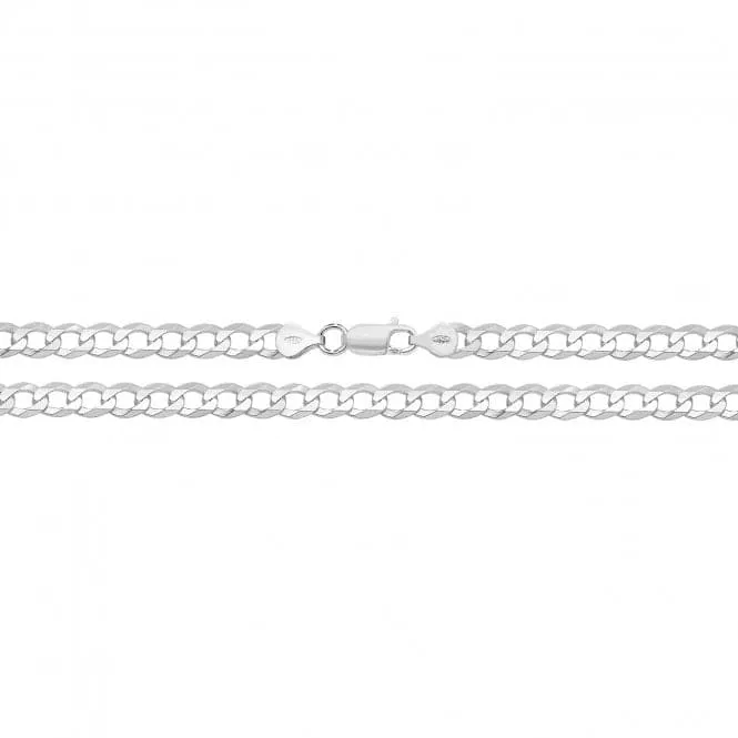 Acotis Silver Chain Flat Open Curb G1147