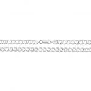 Acotis Silver Chain Flat Open Curb G1147