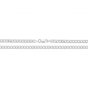 Acotis Silver Curb Pave Chain G1092