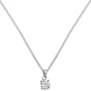 Acotis Silver Pendant On Chain Zirconia G3061CZ