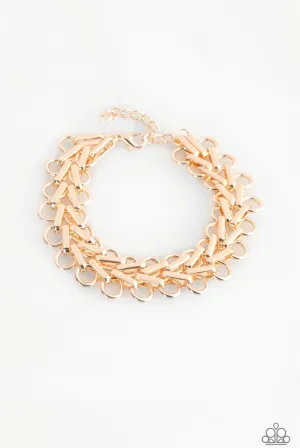 Atlanta Attitude Bracelet Gold - Paparazzi Accessories