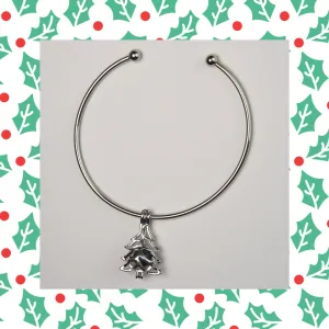 Christmas Tree Cage Bangle Bracelet