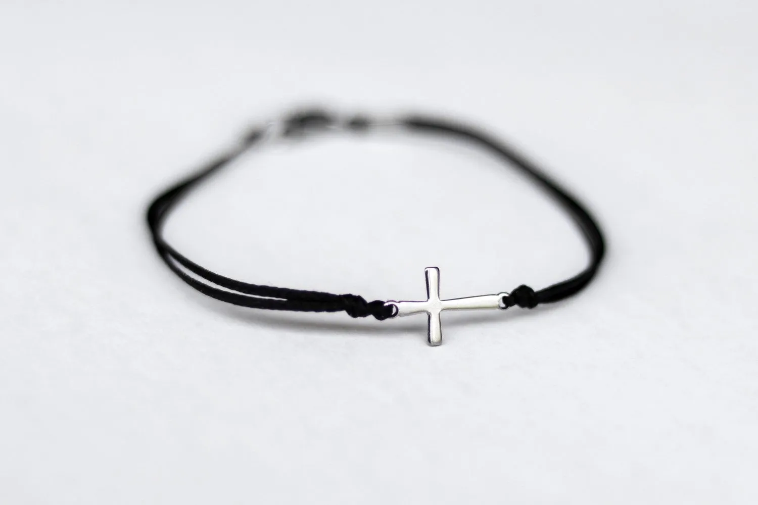 Cross bracelet for men, waterproof, men's bracelet silver stainless steel cross charm