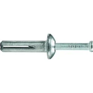 DeWalt ZAMAC NAILIN‚® 1/4" x 1-1/4" Carbon Steel Mushroom Head Drive Anchor - 100 Qty