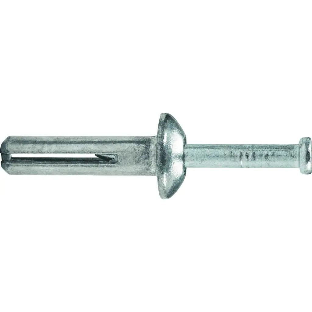 DeWalt ZAMAC NAILIN‚® 1/4" x 2" Carbon Steel Mushroom Head Drive Anchor - 100 Qty