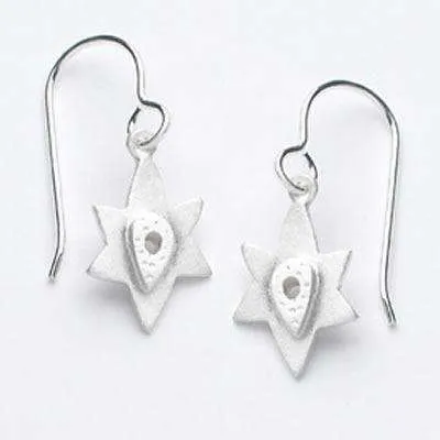 Emily Rosenfeld Sterling Silver Star of David Earrings