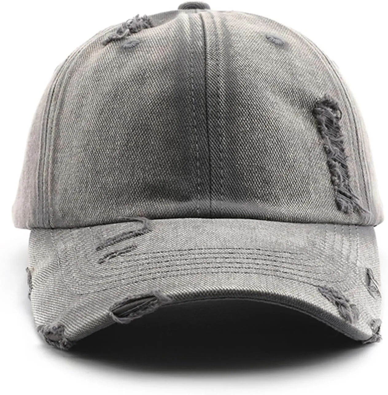 Fashion Vintage Washed Distressed Baseball Cap Unconstructed Dad Hat Trendy Trucker Hats Headwear for Men Women
