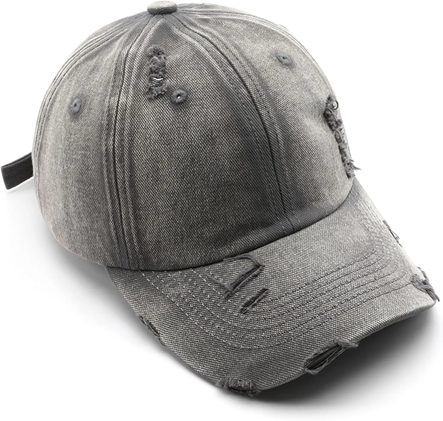 Fashion Vintage Washed Distressed Baseball Cap Unconstructed Dad Hat Trendy Trucker Hats Headwear for Men Women