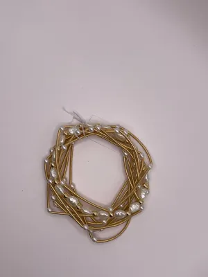 Gold Pearl Accent Bracelet