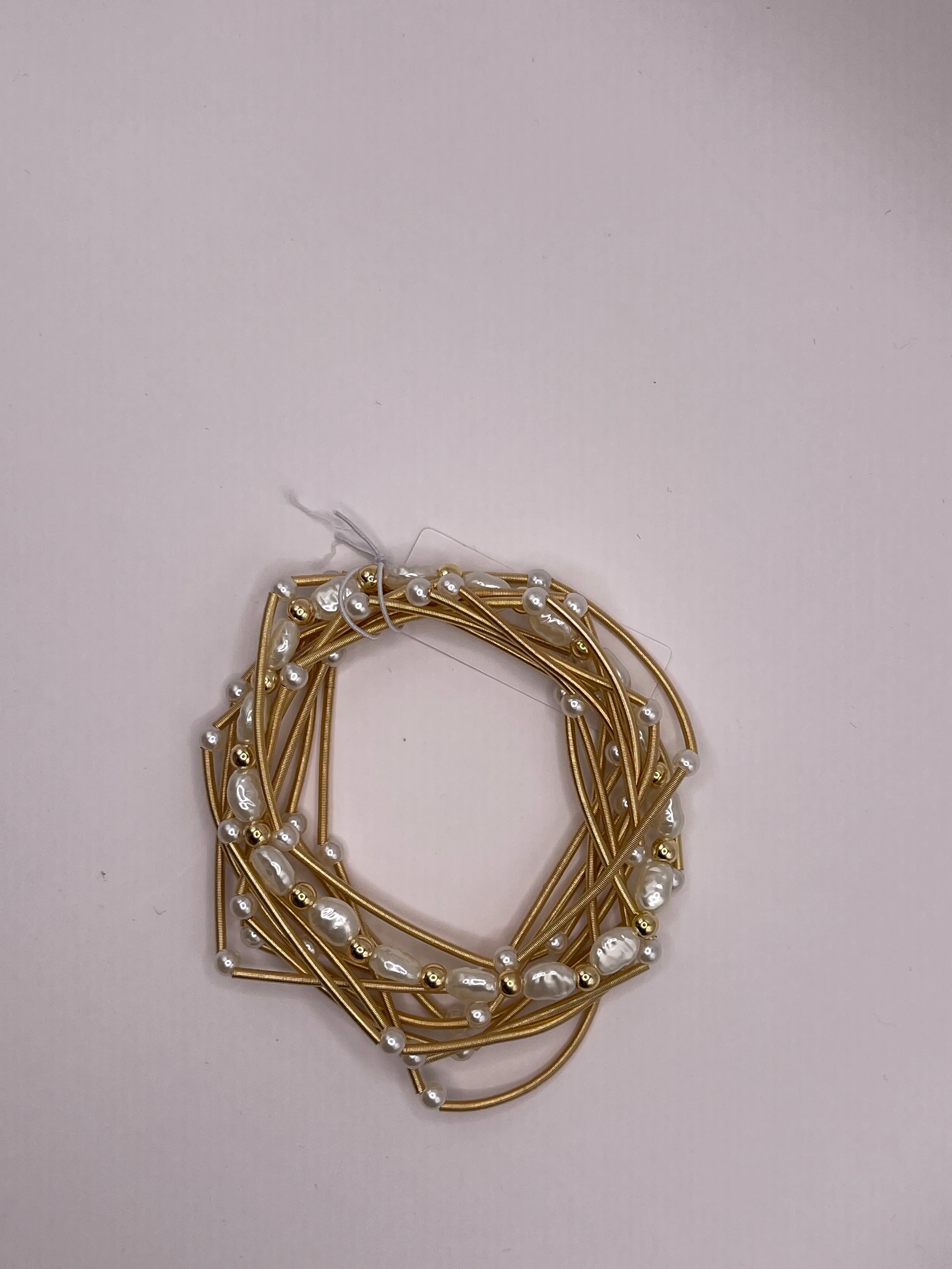 Gold Pearl Accent Bracelet