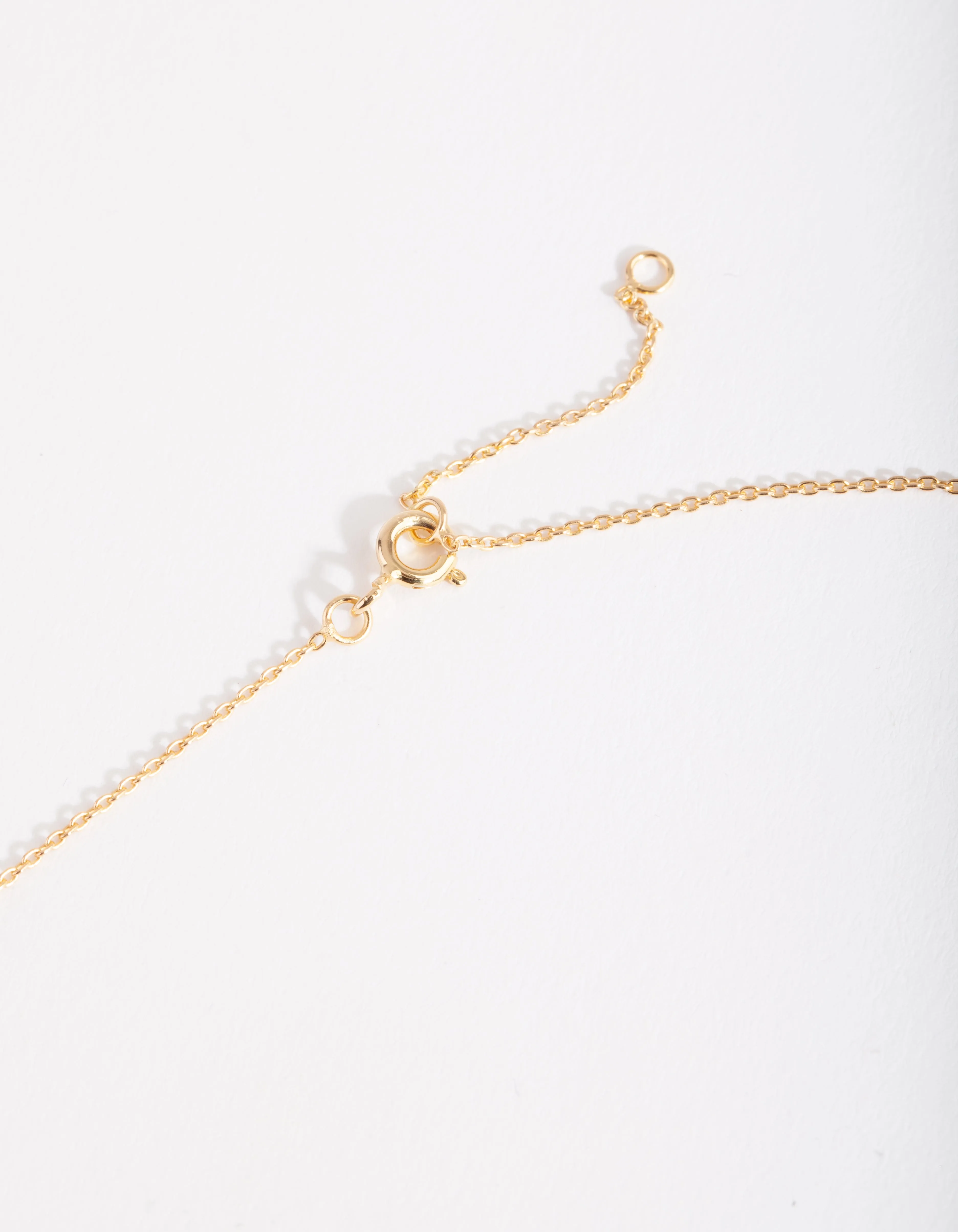 Gold Plated Sterling Silver Open & Solid Star Necklace