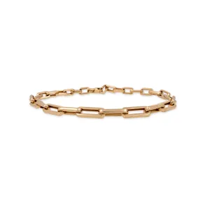 GRADUATED RECTANGLE LINK BRACELET