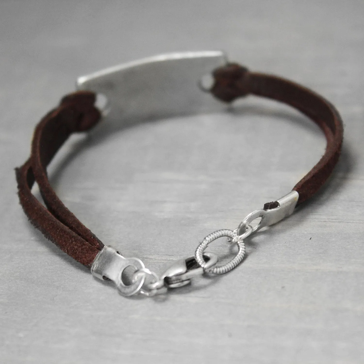 Kappa Delta Leather Bracelet