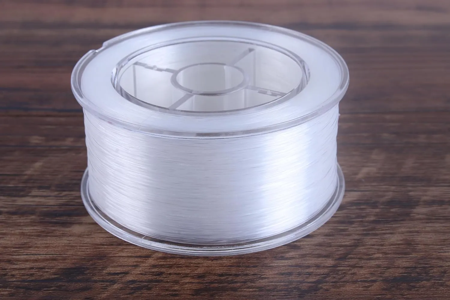 KONMAY Clear Seed Beads Thread, 340 Yards 0.3mm Monofilament Nylon Beading Thread, Invisible Craft String Thread for Hanging Ornaments, Crafting, Balloon Arch, Beading and Jewelry Making