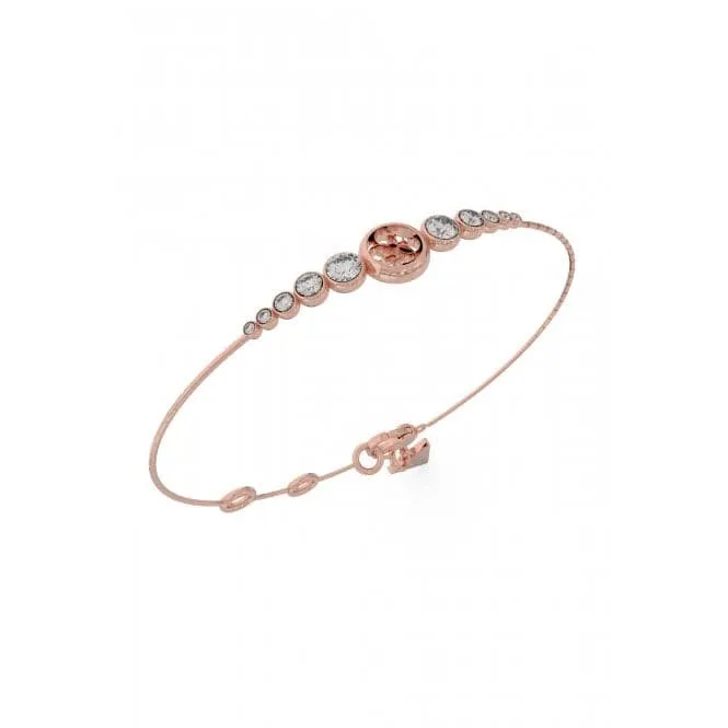 Ladies Perfect Illusion Rose Gold Crystal Bracelet UBB03371RGL