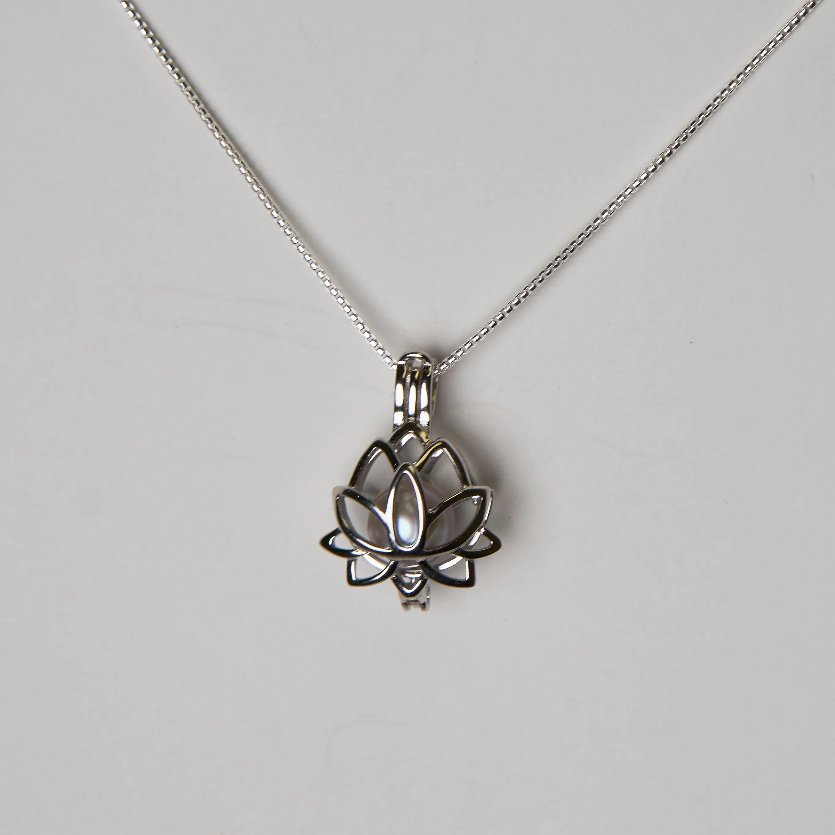 Lotus Cage Necklace