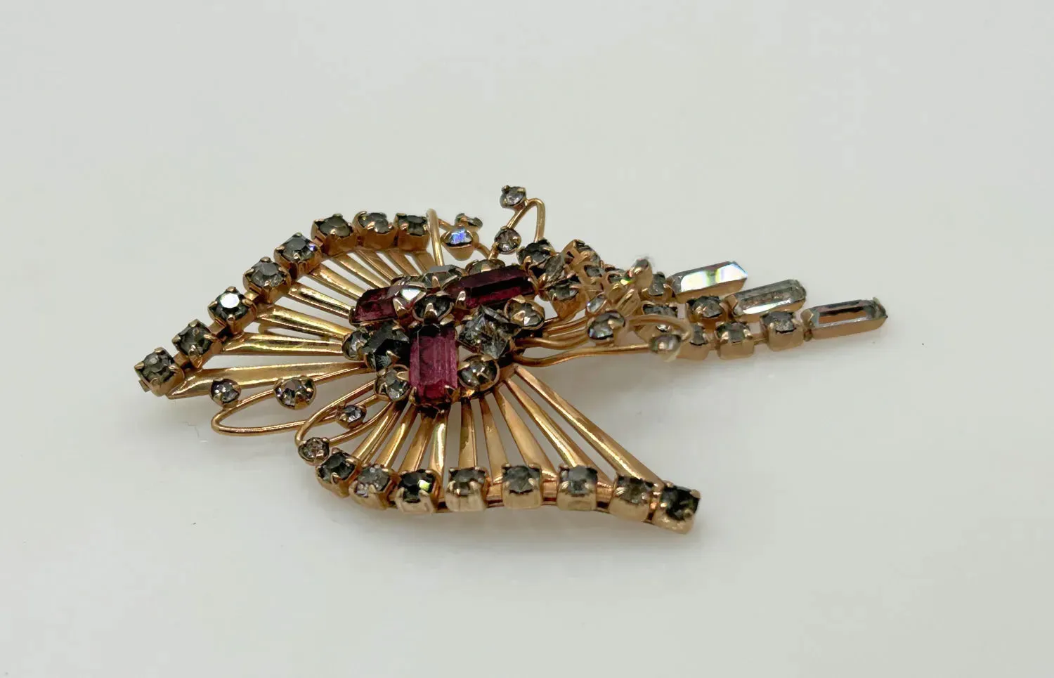 M&S 1/20 12kt G.F. Abstract Butterfly Brooch/Pendant