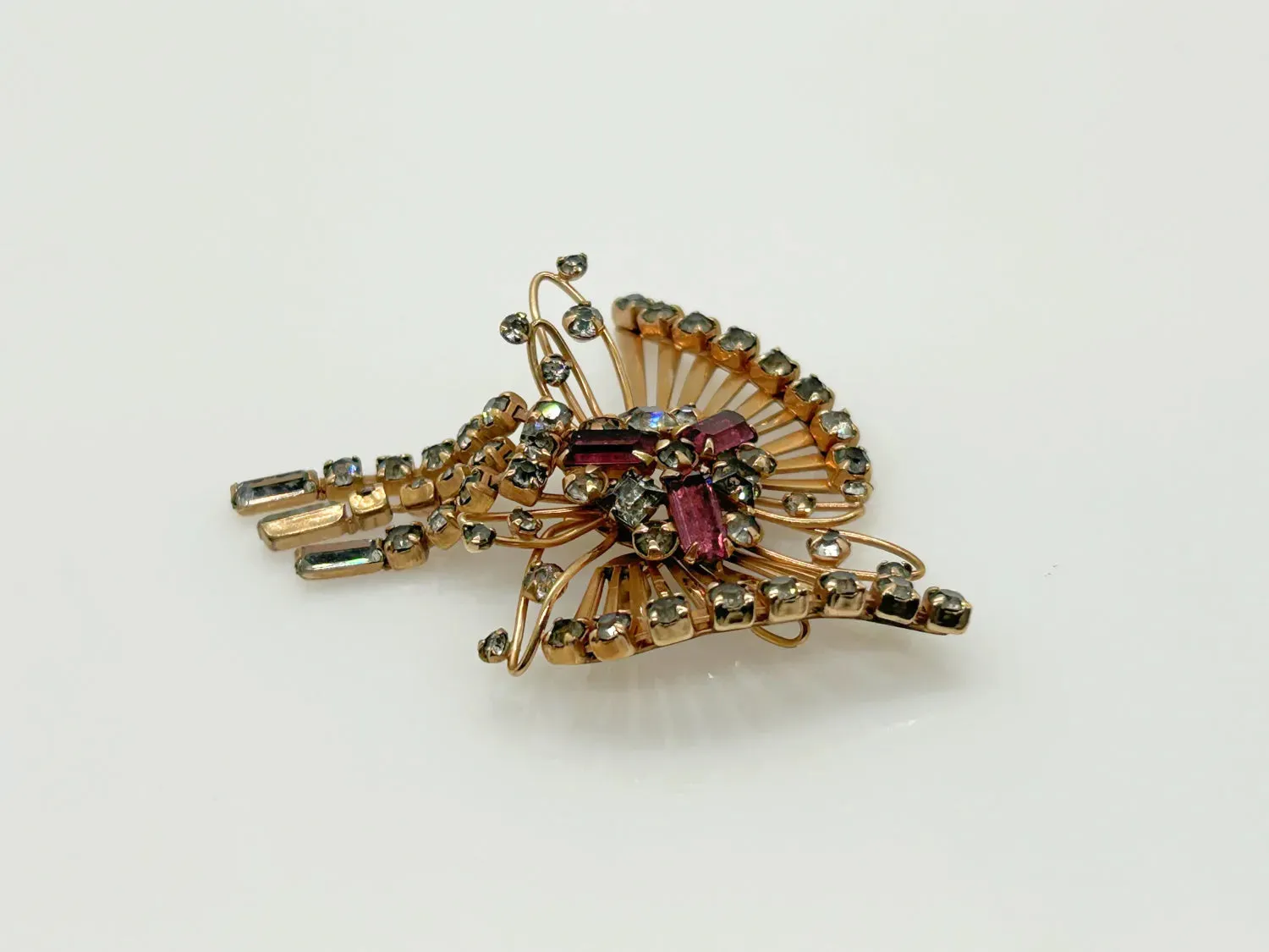 M&S 1/20 12kt G.F. Abstract Butterfly Brooch/Pendant