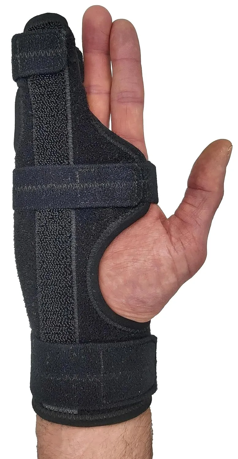 Metacarpal Finger Splint Hand Brace | Pinky Finger Splint For Boxer Fractures, Broken Ring Finger | Little Finger Cast, Trigger Finger Immobilizer Straightener, Ulnar Gutter Splint Support | RIGHT EXTRA SMALL