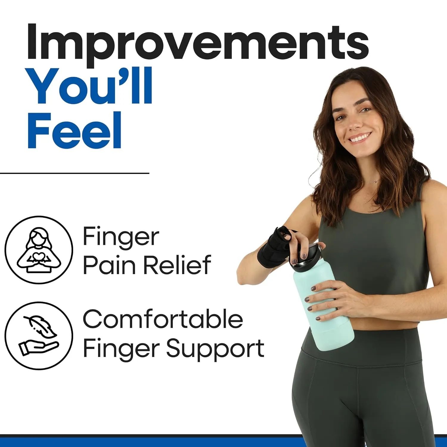 Metacarpal Finger Splint Hand Brace | Pinky Finger Splint For Boxer Fractures, Broken Ring Finger | Little Finger Cast, Trigger Finger Immobilizer Straightener, Ulnar Gutter Splint Support | RIGHT EXTRA SMALL