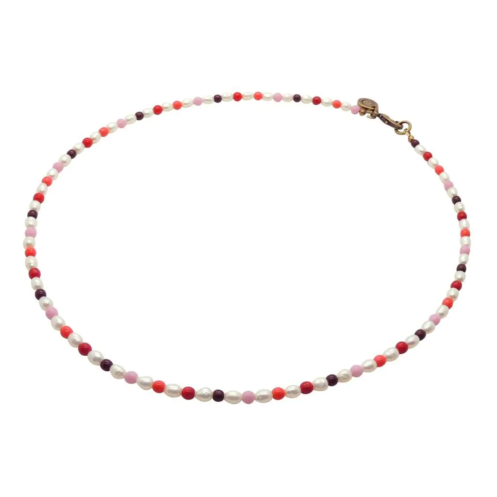 Miami Pink Freshwater Pearl Necklace