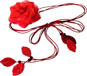 NIDMIDO Women Braided Waist Belt Bohemian Woven Waist Rope Flower Tassels Waist Accessories for Dress