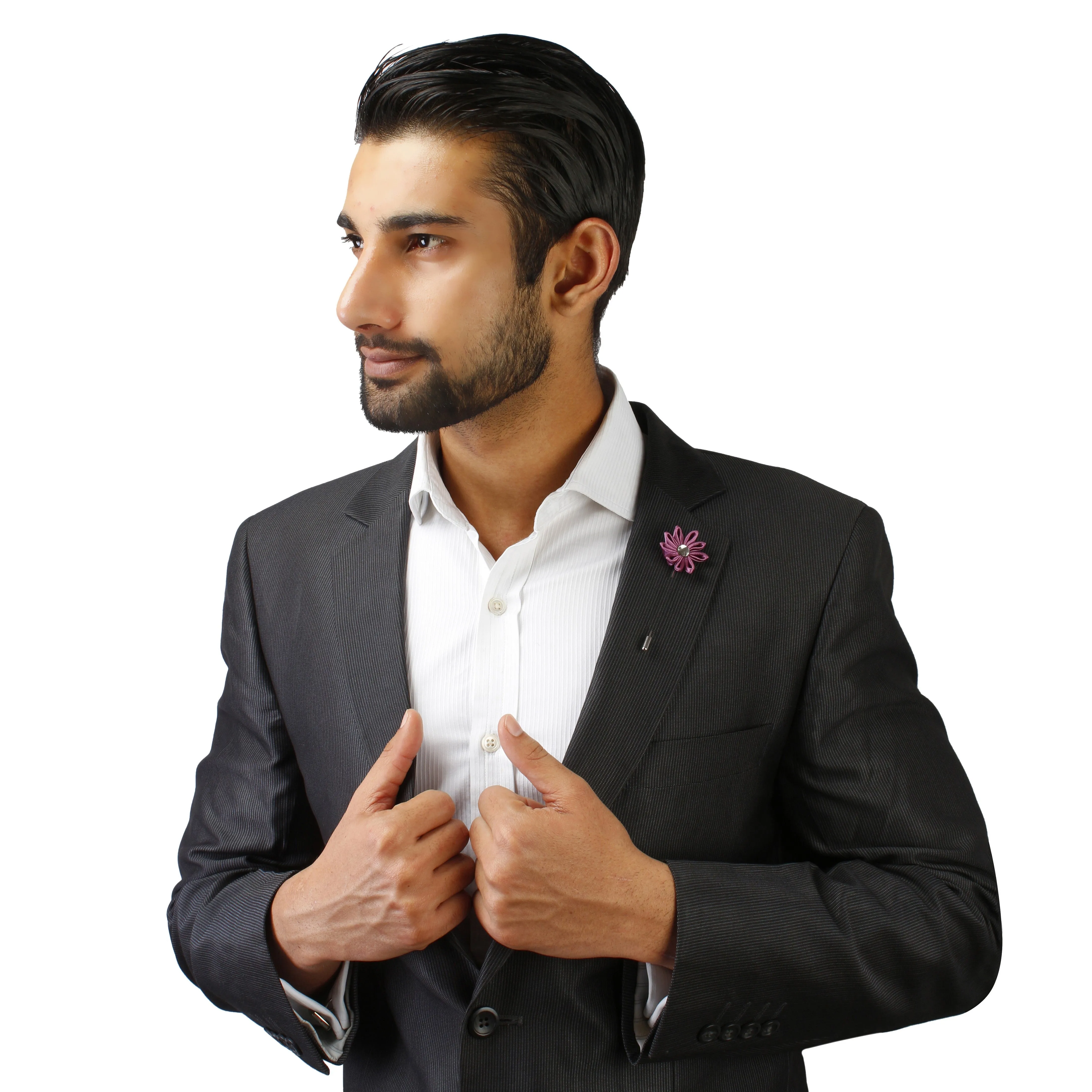 Peluche Glowing Petals Purple Brooch Lapel Pin