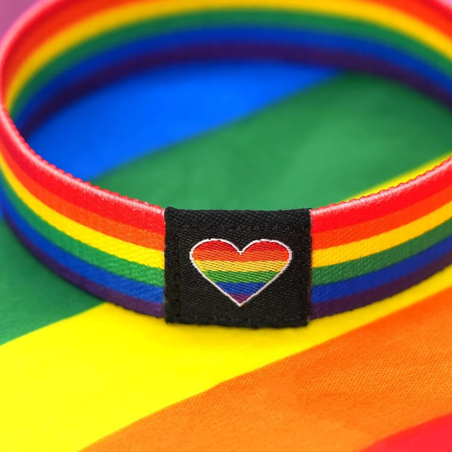 Rainbow LGBT Pride Bracelet for Women Men, Stretch Elastic Band, LGBTQ Wristbands for Pride Month Decorations, Trans Lesbian Accessories Outfits Merch Gifts