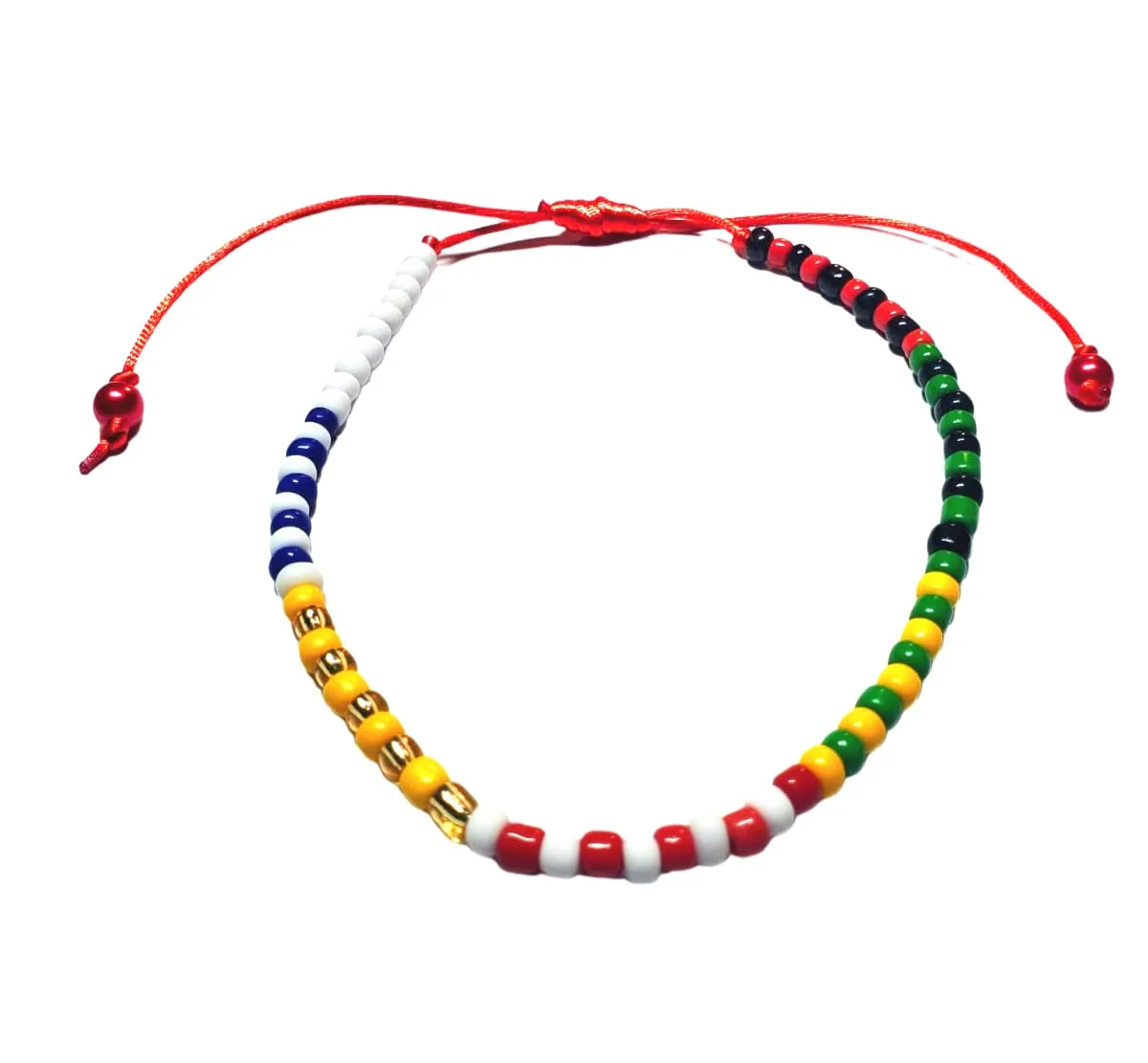 Santeria Adjustable String Foot Anklet Tobillera (7 African Powers)