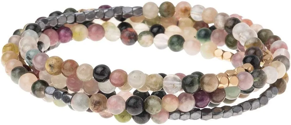 Scout Curated Wrap Necklace Bracelet  Over 30 Stone Options - Natural Stone Bracelet & Stone Necklace  Semi-Precious Gemstone Jewelry for Women