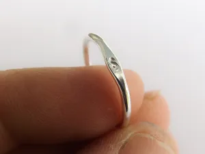 Silver Initial Stacking Ring, Personalized Rings, Minimalist Rings, Initial Rings, Thick Stacking Rings, Gold Initial Ring, Couples Ring