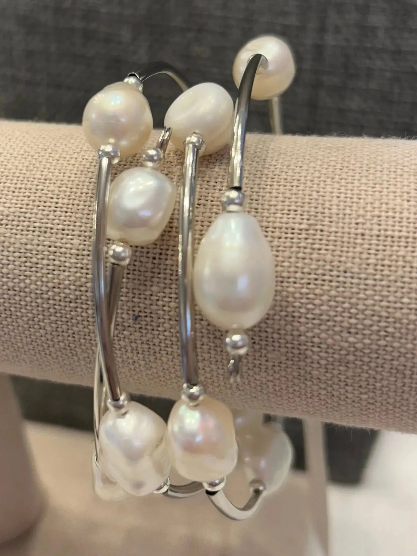 Silver Spring Pearl Wrap Bracelet