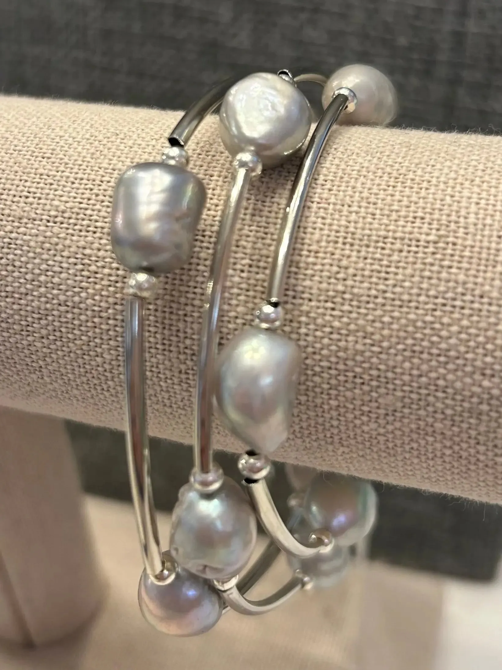 Silver Spring Pearl Wrap Bracelet