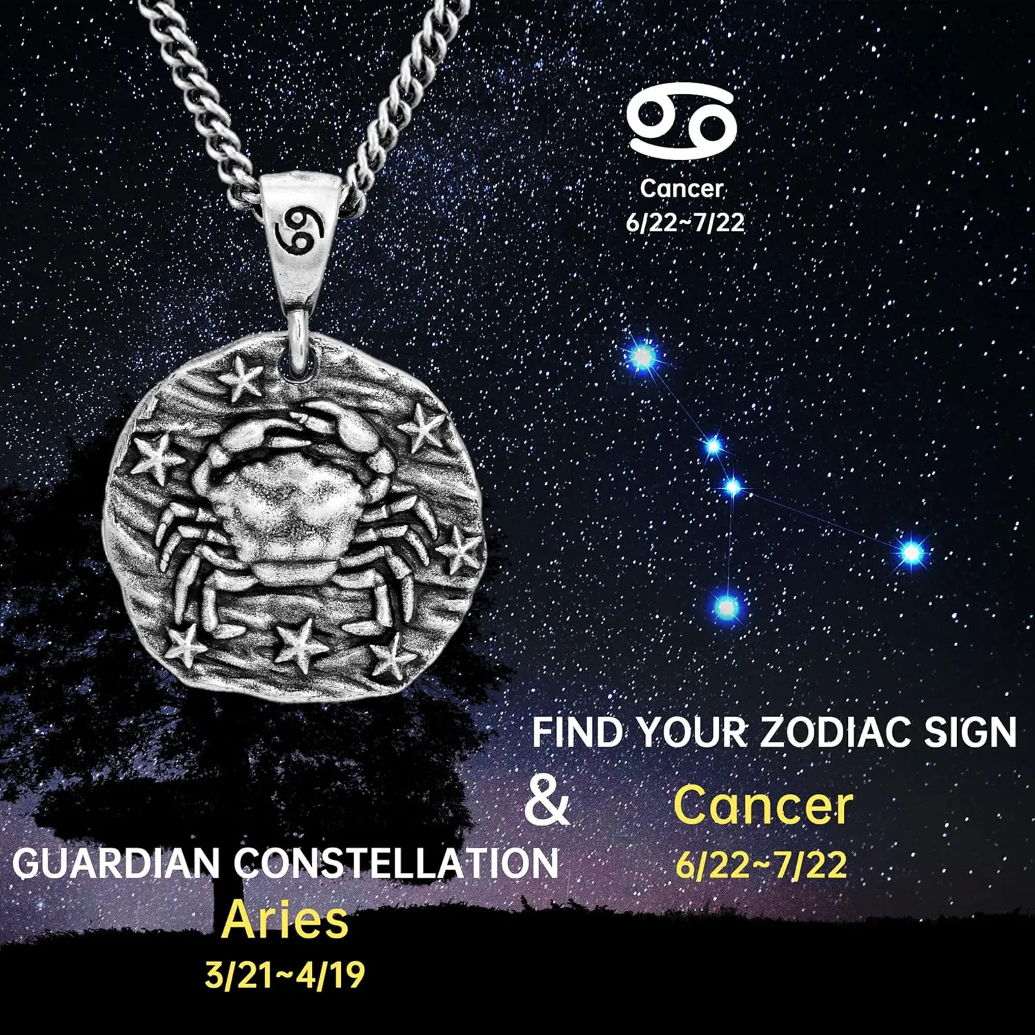 Speroto Zodiac Necklace for Men Women, Stainless Steel 12 Constellation Mens Necklace, Horoscope Astrology Embossed Zodiac Pendant Necklace, Ideal Gifts for Men Women Teens